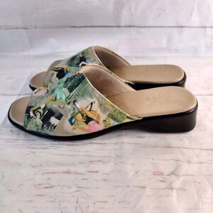 Munro American Aruba‎ Sandals Slides Lady Print Comfort Shoes - Womens 11.5